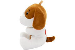 2-in-1 plush toy balloon weight dog with loop, 21cm, 170g