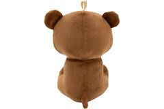 2-in-1 plush toy balloon weight brown bear with loop, 21cm, 170g