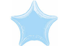 19in/48cm Star Metallic Pearl Pastel Blue