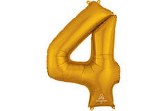 34in/86cm Number 4 Gold