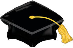 Shape Black Grad Cap