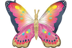Foil Balloon - Shape Pink Butterfly - Satin