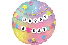 Foil Balloon - "HAPPY B*DAY" - Friendship - 45 cm
