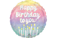 Foil Balloon - "Happy Birthday to you!" - Holographic Pearl Shine - 45 cm