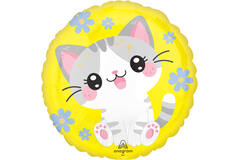 Foil Balloon - Kawaii Kitty - 45 cm