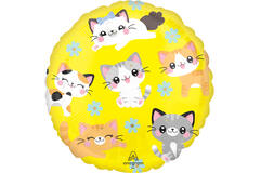 Foil Balloon - Kawaii Kitty - 45 cm
