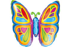 Foil Balloon - Shape - Bright Butterfly - 35 x 91 cm