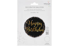 Standard Holographic Starlight Birthday Happy Birthday Foil Balloon C55 Packaged 45 cm