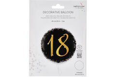Standard Holographic Starlight Birthday 18 Foil Balloon C55 Packaged 45 cm