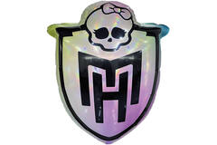 Large Shape Monster High Foil Balloon H45 Packaged 48 cm x 58 cm