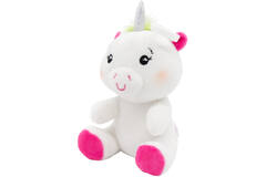 2-in-1 plush toy balloon weight unicorn with hook, 11cm, 90g