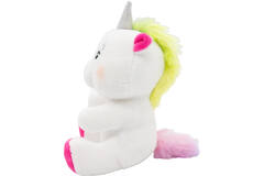 2-in-1 plush toy balloon weight unicorn with hook, 11cm, 90g