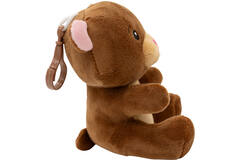 2-in-1 plush toy balloon weight brown bear with hook, 11cm, 90g