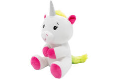 2-in-1 plush toy balloon weight unicorn with loop, 21cm, 170g