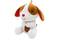 2-in-1 plush toy balloon weight dog with loop, 21cm, 170g