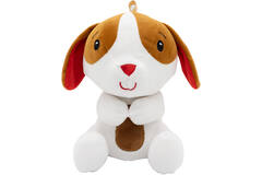 2-in-1 plush toy balloon weight dog with loop, 21cm, 170g