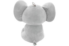 2-in-1 plush toy balloon weight elephant with pink ears, with loop, 21cm, 170g