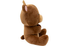 2-in-1 plush toy balloon weight brown bear with loop, 21cm, 170g