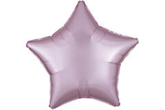 Standard Silk Lustre Pink Star Foil Balloon C16 Packaged 48 cm