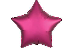 Standard Silk Lustre Pomegranate Star Foil Balloon C16 Packaged 43 cm