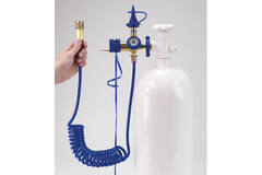 10 Foot Extension Hose Inflator with Gauge 300 BAR