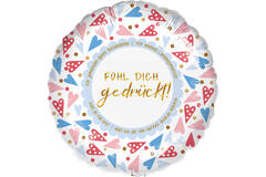 Standard - Fühl dich gedrückt - GER Foli Balloon RP40 Packaged 45 cm