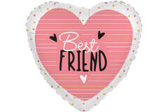 Standard Heart - Best Friend - ENG Foil Balloon RP40 Packaged 45 cm