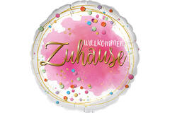 Standard - Willkommen Zuhause Konfetti - GER Foil Balloon RP40 Packaged 45 cm