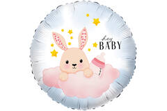 Standard - Hey Baby Bunny - ENG Foil Balloon RP40 Packaged 45 cm