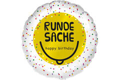 Standard - Runde Sache Birthday - GER Foil Balloon RP40 Packaged 45 cm