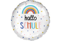 Standard - Hallo Schule Regenbogen - GER Foil Balloon RP40 packaged 45 cm / 18"