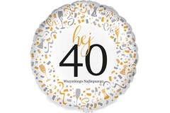 Standard - Hej 40 - POL Foil Balloon RP40 Packaged 45 cm