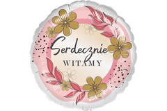 Standard - Serdecznie witamy - POL Foil Balloon RP40 Packaged 45 cm