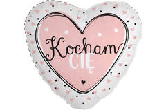 Standard Heart - Kocham cie - POL Foil Balloon RP40 Packaged 45 cm