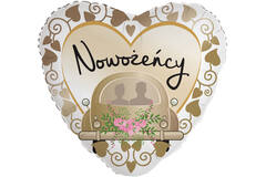Standard Heart - Nowozency - POL Foil Balloon RP40 Packaged 45 cm
