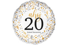 Standard - Ahoj 20 - CZE Foil Balloon RP40 Packaged 45 cm