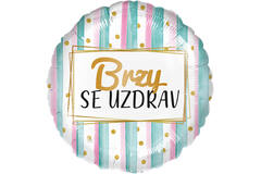 Foil Balloon - Get Well Soon - Czech - 45 cm