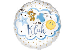 Standard - Je to kluk - CZE Foil Balloon RP40 Packaged 45 cm