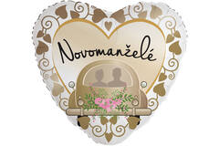 Standard Heart - Novomanzele - CZE Foil Balloon RP40 Packaged 45 cm