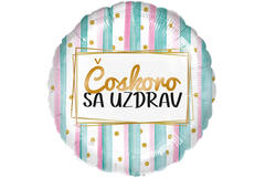 Standard - coskoro sa uzdrav - SLO Foil Balloon RP40 Packaged 45 cm