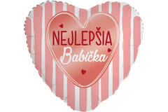 Standard Heart - Nejlepsi babicka - SLO Foil Balloon RP40 Packaged 45 cm