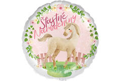 Standard - stastne narodeniny kôn - SLO Foil Balloon RP40 Packaged 45 cm