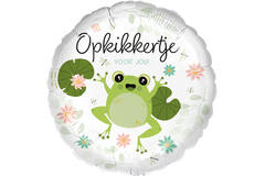 Standard - Opkikkertje voor jou Frog - DUT Foil Balloon RP40 Packaged 45 cm