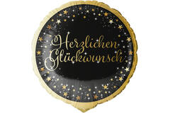 Standard Holographic Starlight Birthday Glückwunsch Foil Balloon C55 Packaged 45 cm