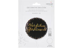 Standard Holographic Starlight Birthday Glückwunsch Foil Balloon C55 Packaged 45 cm