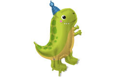 Large Shape Dino Jungle Foil Balloon C50 Packaged