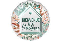 Standard - Bienvenue à la Maison - FRE Foil Balloon RP40 Packaged 45 cm