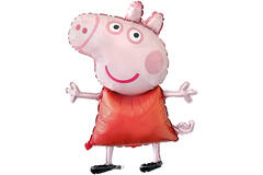 Large Shape Peppa Pig Foil Balloon H45 Packaged 63 cm x 81 cm