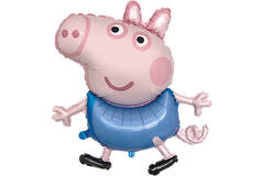 Large Shape Peppa Pig George Foil Balloon H45 Packaged 63 cm x 81 cm