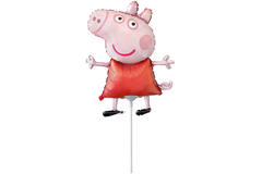 Mini Shape Peppa Pig Foil Balloon R30 Bulk 22 cm x 30 cm